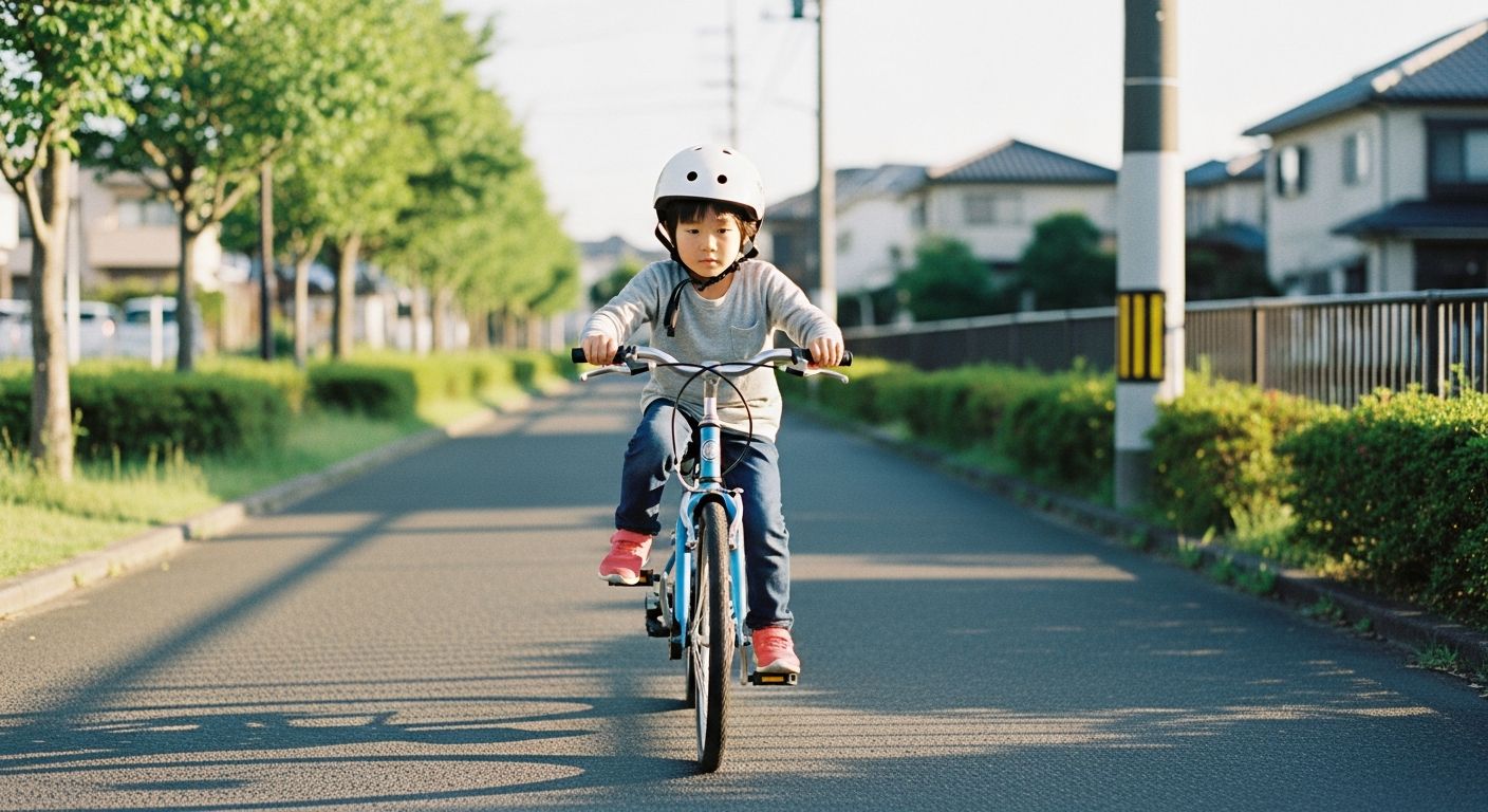 自転車の練習をする子供──習うより慣れろの本質