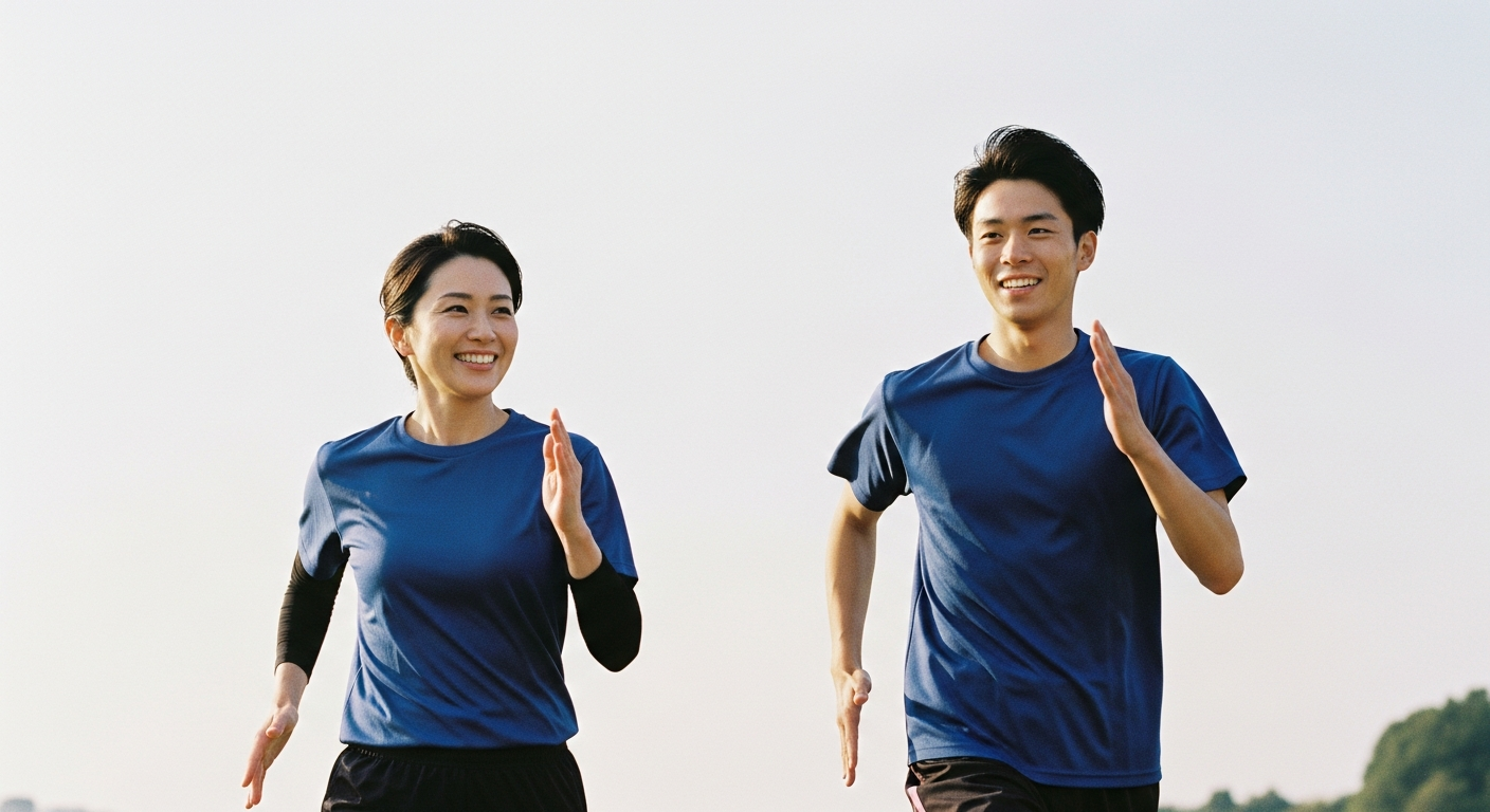 コーチングの対話、カフェで向き合う二人